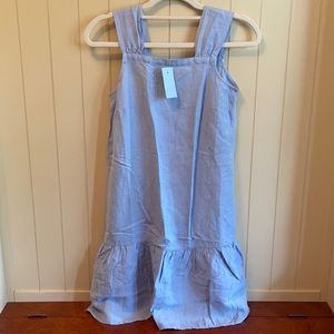 Loft baby blue linen dress